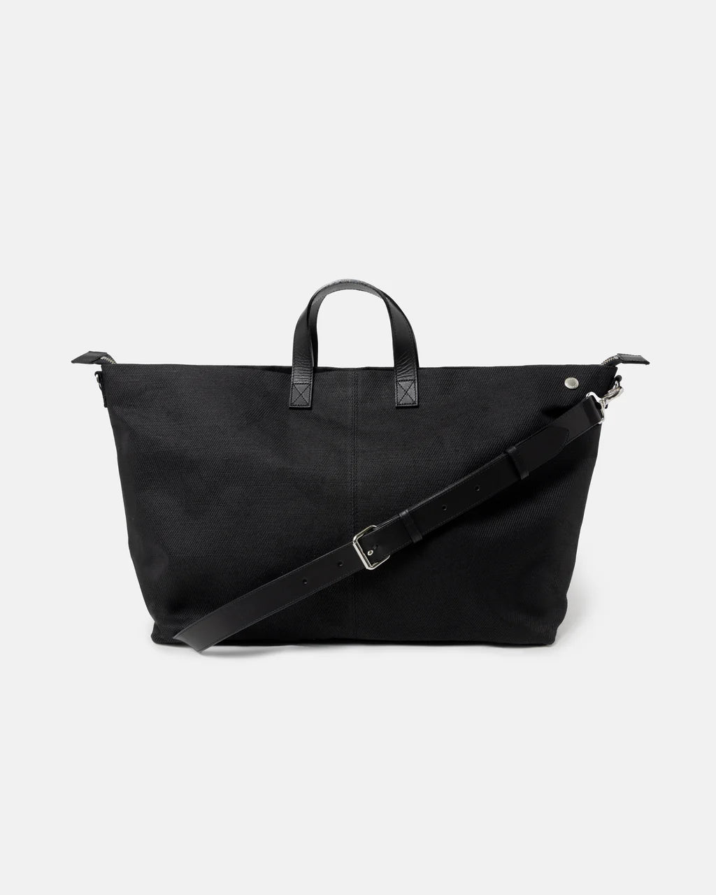 SimplyComplicated - JUTE CANVAS TOTE BAG - BLACK