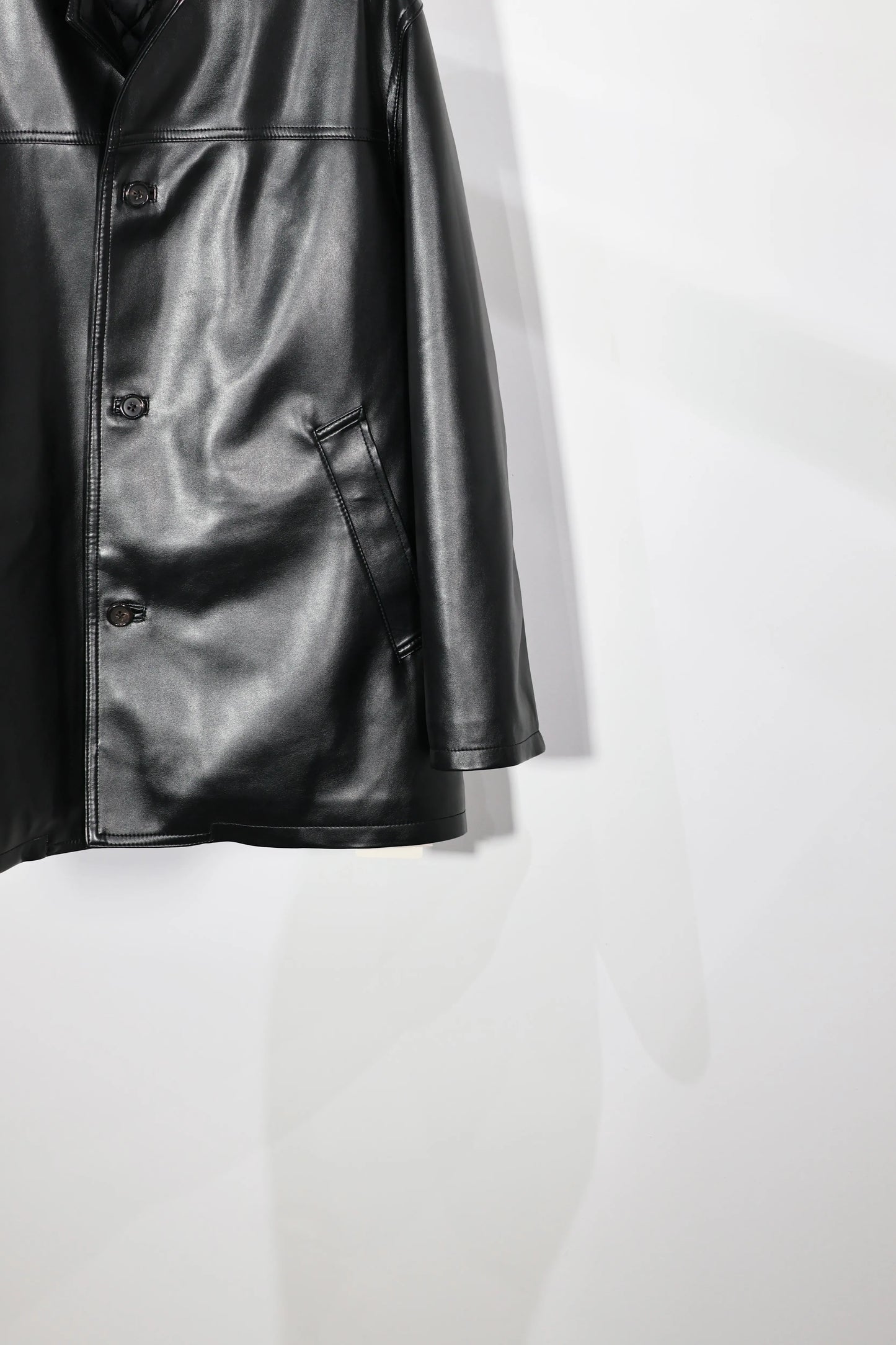 INSCRIRE - Leather Jacket - BLACK