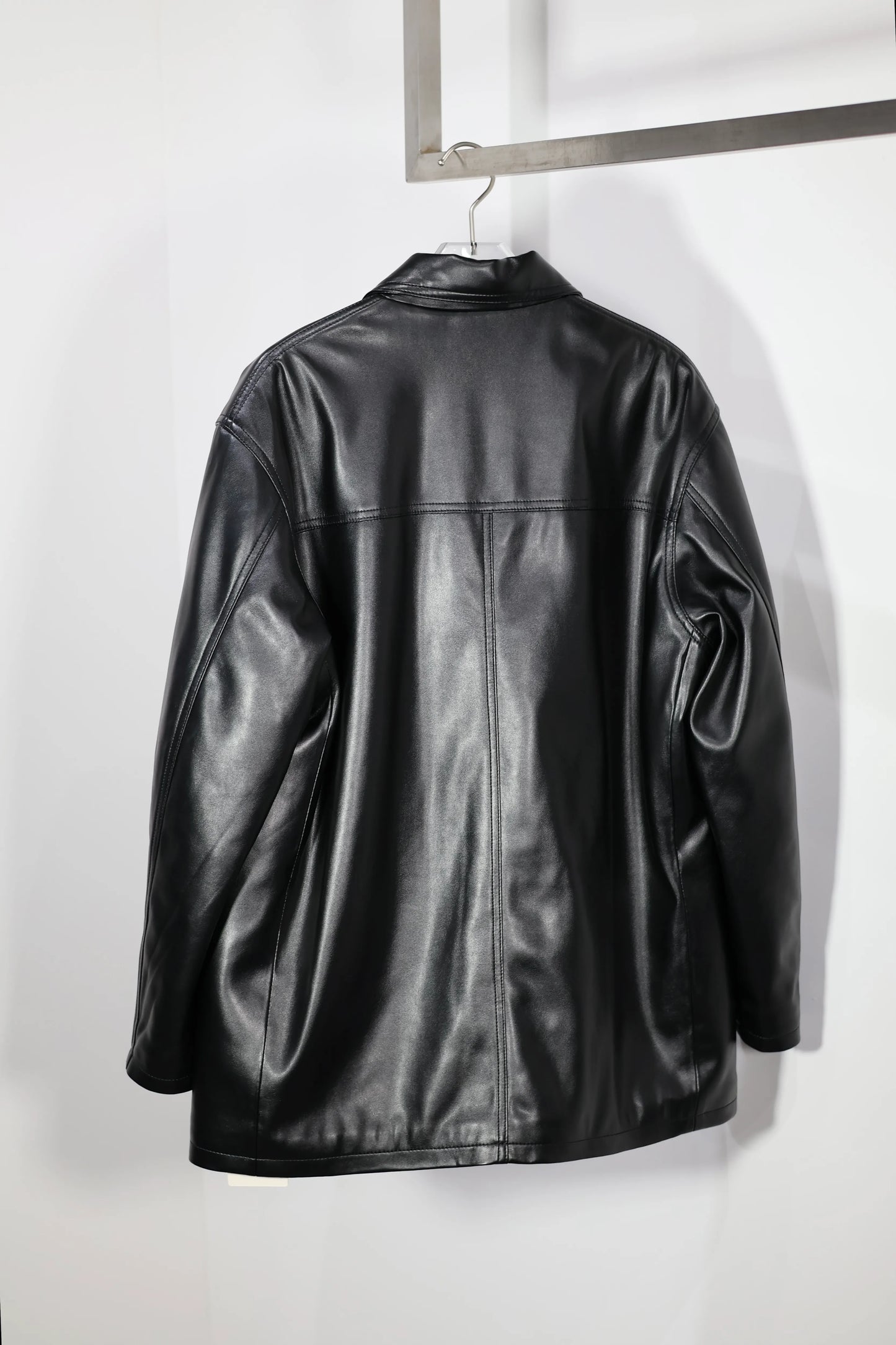 INSCRIRE - Leather Jacket - BLACK