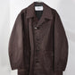 JOHN MASON SMITH / JANE SMITH - COW LEATHER CAR COAT - BROWN
