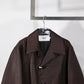 JOHN MASON SMITH / JANE SMITH - COW LEATHER CAR COAT - BROWN