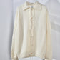 JOHN MASON SMITH / JANE SMITH - 5G REVERSE STICHES POLO COLLAR KNIT CARDIGAN - OFF WHITE