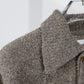 JOHN MASON SMITH / JANE SMITH - 5G REVERSE STICHES POLO COLLAR KNIT CARDIGAN - GRAY BEIGE