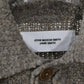 JOHN MASON SMITH / JANE SMITH - 5G REVERSE STICHES POLO COLLAR KNIT CARDIGAN - GRAY BEIGE