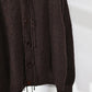 JOHN MASON SMITH / JANE SMITH - 5G REVERSE STICHES POLO COLLAR KNIT CARDIGAN - BROWN