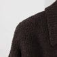 JOHN MASON SMITH / JANE SMITH - 5G REVERSE STICHES POLO COLLAR KNIT CARDIGAN - BROWN