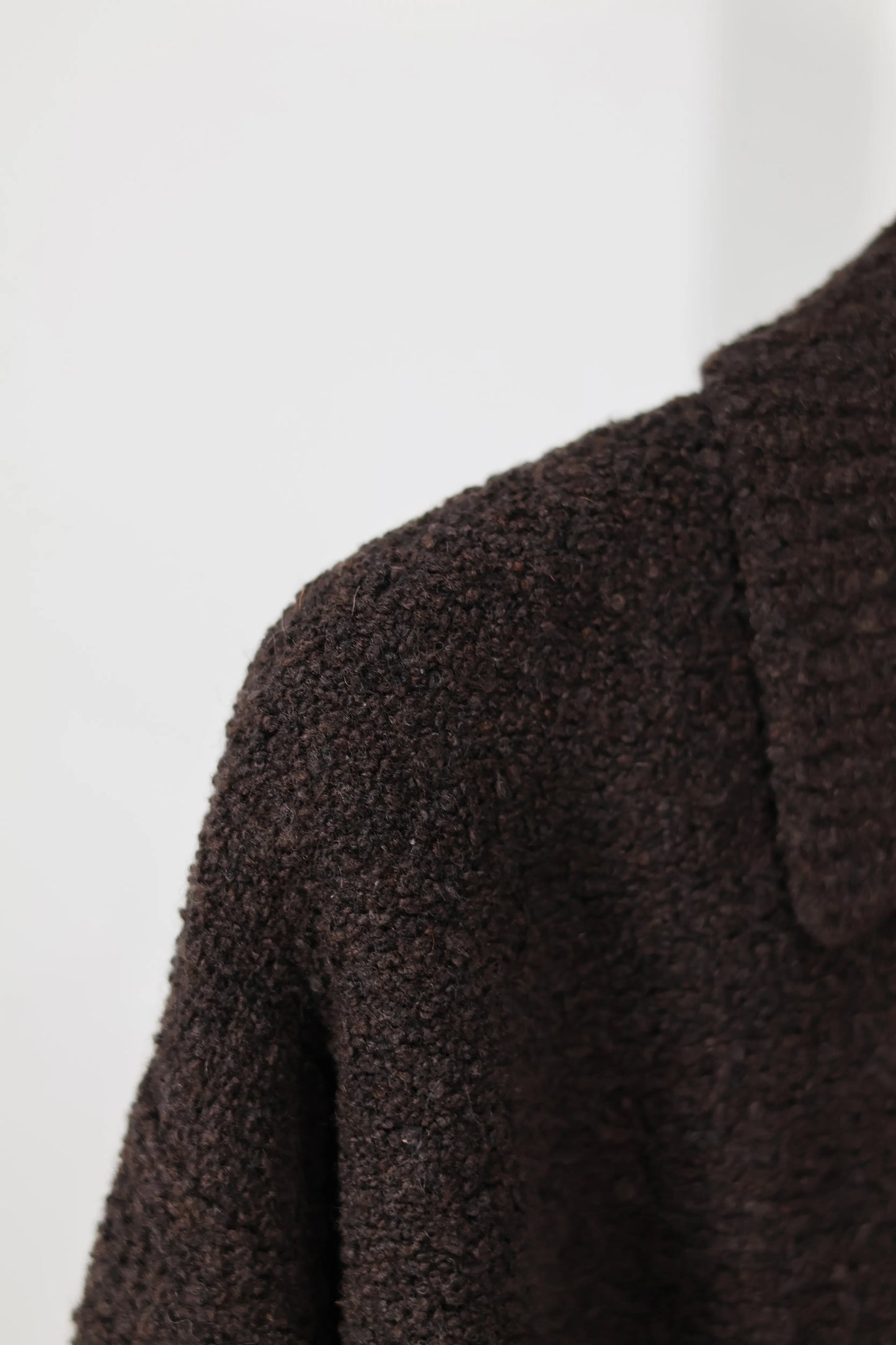 JOHN MASON SMITH / JANE SMITH - 5G REVERSE STICHES POLO COLLAR KNIT CARDIGAN - BROWN