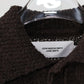 JOHN MASON SMITH / JANE SMITH - 5G REVERSE STICHES POLO COLLAR KNIT CARDIGAN - BROWN