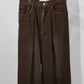 JOHN MASON SMITH / JANE SMITH - 8W COTTON CORDUROY TUCK 5 POCKET PANTS - BROWN