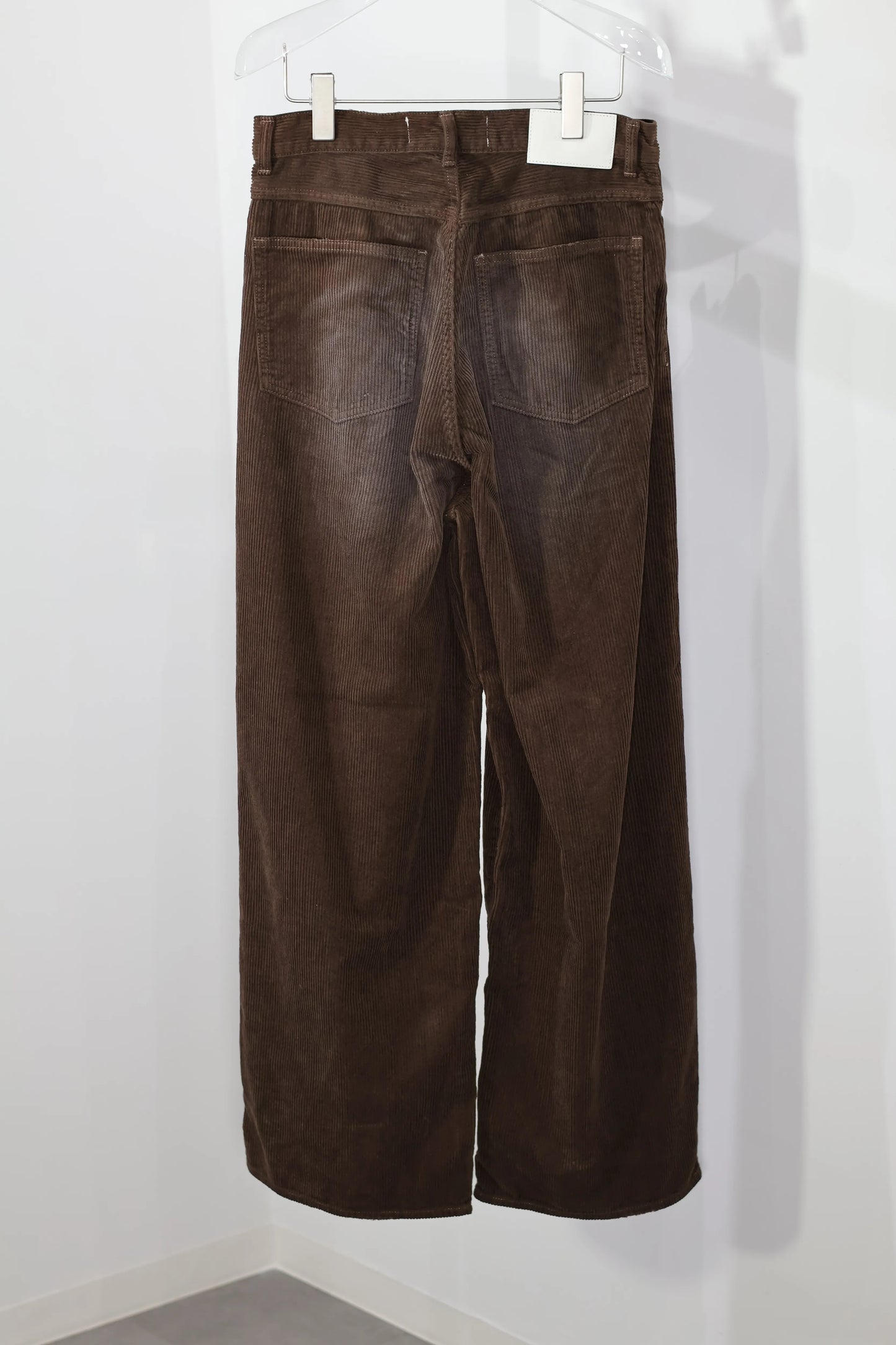 JOHN MASON SMITH / JANE SMITH - 8W COTTON CORDUROY TUCK 5 POCKET PANTS - BROWN