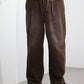 JOHN MASON SMITH / JANE SMITH - 8W COTTON CORDUROY TUCK 5 POCKET PANTS - BROWN