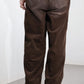 JOHN MASON SMITH / JANE SMITH - 8W COTTON CORDUROY TUCK 5 POCKET PANTS - BROWN