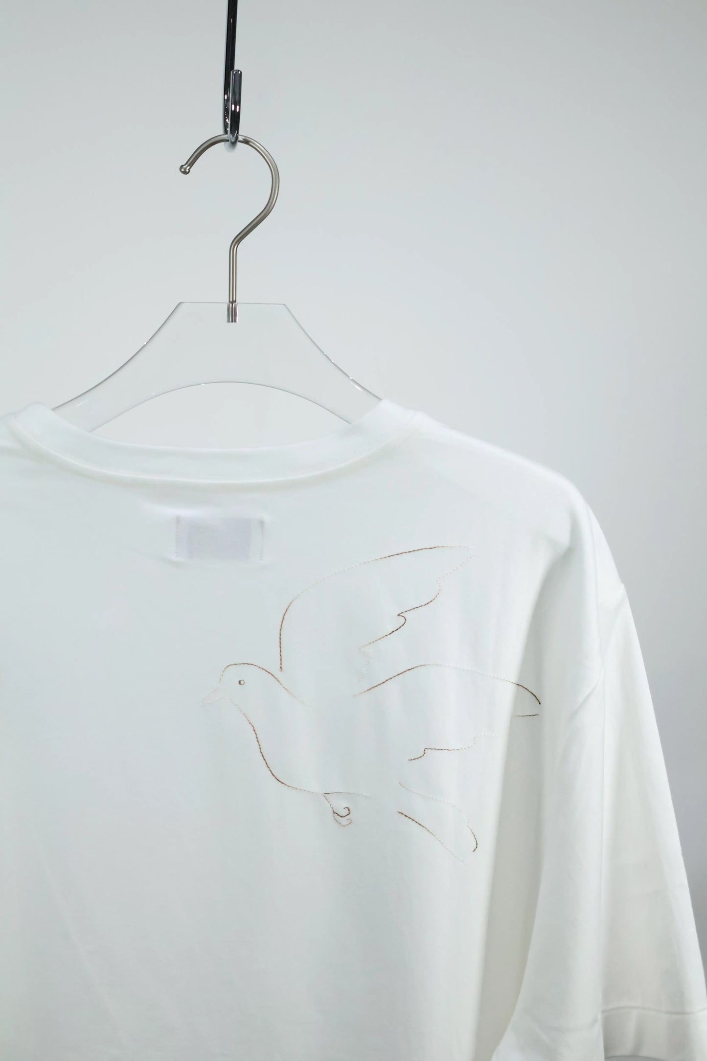 TANAKA - THE BOXY TEE - WHITE(EMBROIDERY-N)