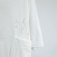 TANAKA - THE BOXY TEE - WHITE(EMBROIDERY-N)
