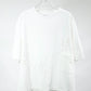 TANAKA - THE BOXY TEE - WHITE(EMBROIDERY-N)