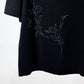 TANAKA - THE BOXY TEE - BLACK(EMBROIDERY-M)