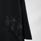 TANAKA - THE BOXY TEE - BLACK(EMBROIDERY-M)