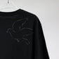 TANAKA - THE BOXY TEE - BLACK(EMBROIDERY-M)