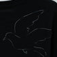 TANAKA - THE BOXY TEE - BLACK(EMBROIDERY-M)