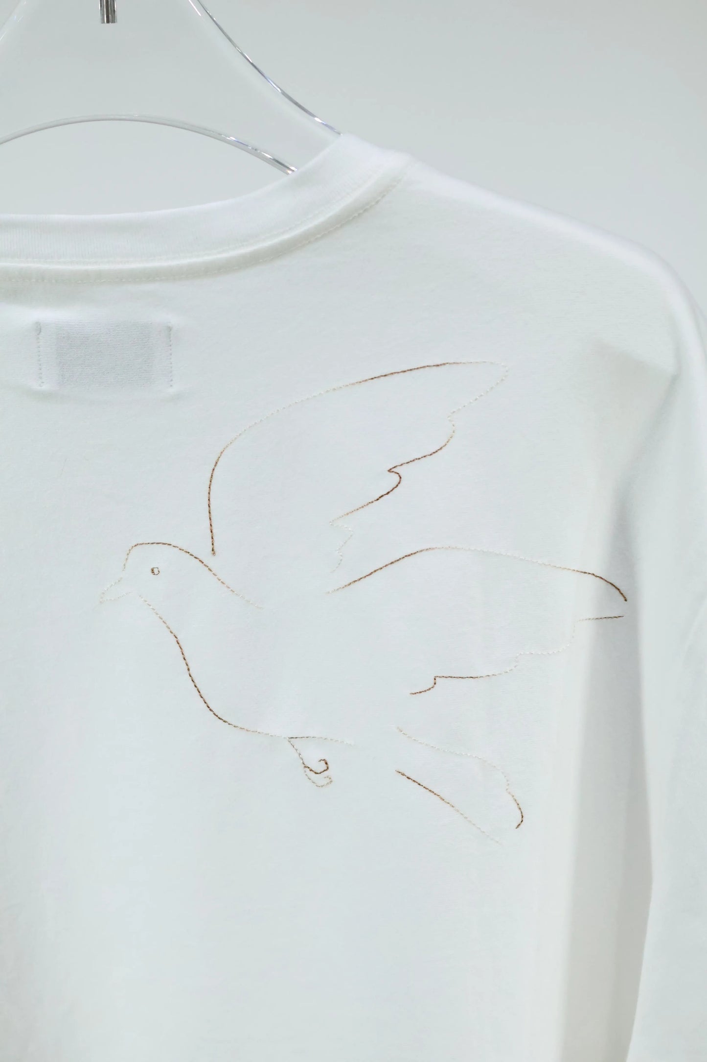 TANAKA - THE BOXY TEE - WHITE(EMBROIDERY-N)