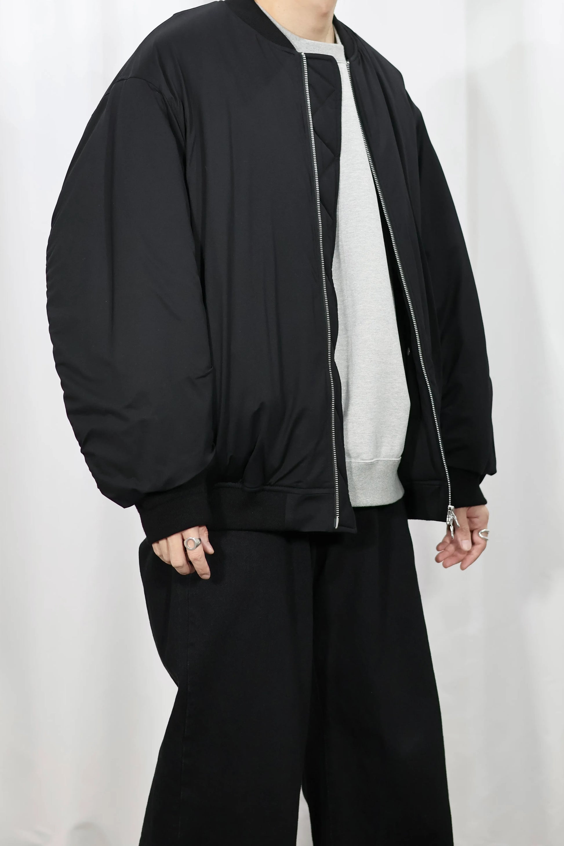 KANEMASA PHIL. - 46G Bomber Blouson - BLACK – un KANEMASA PHIL. - 46G Bomber Blouson - BLACK – un