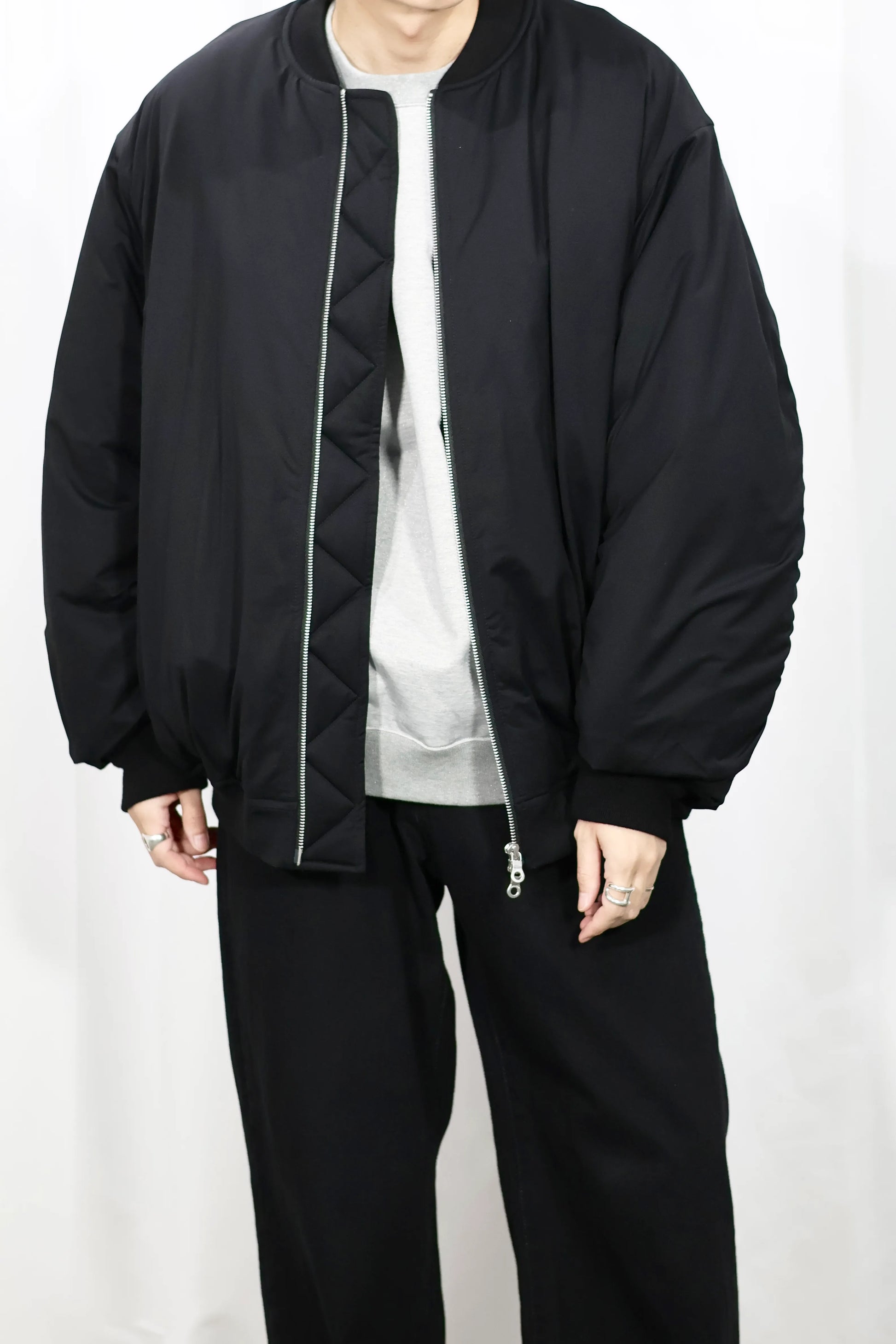 KANEMASA PHIL. - 46G Bomber Blouson - BLACK – un KANEMASA PHIL. - 46G Bomber Blouson - BLACK – un