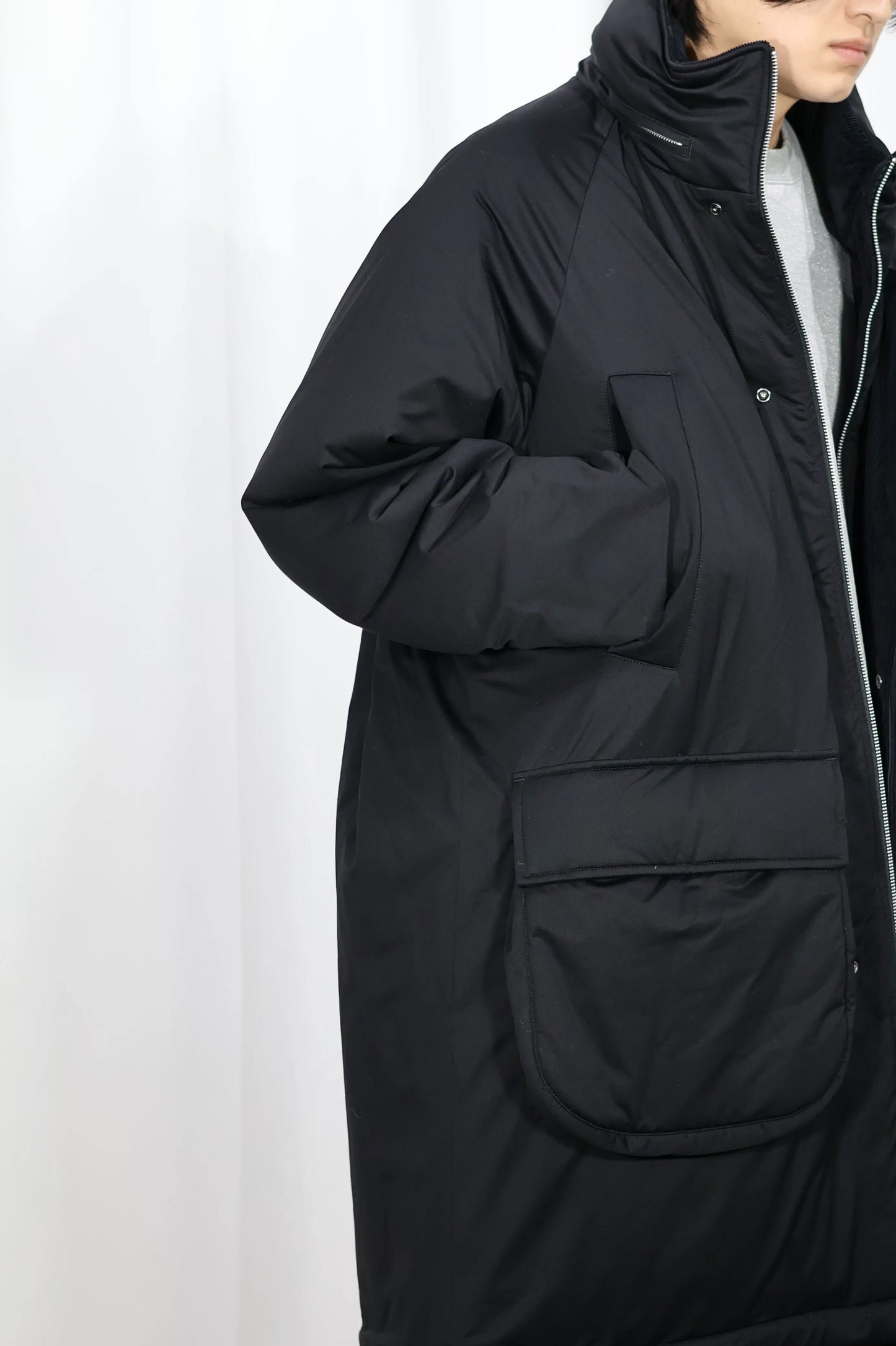 KANEMASA PHIL. - 46G Padded Long Blouson - BLACK