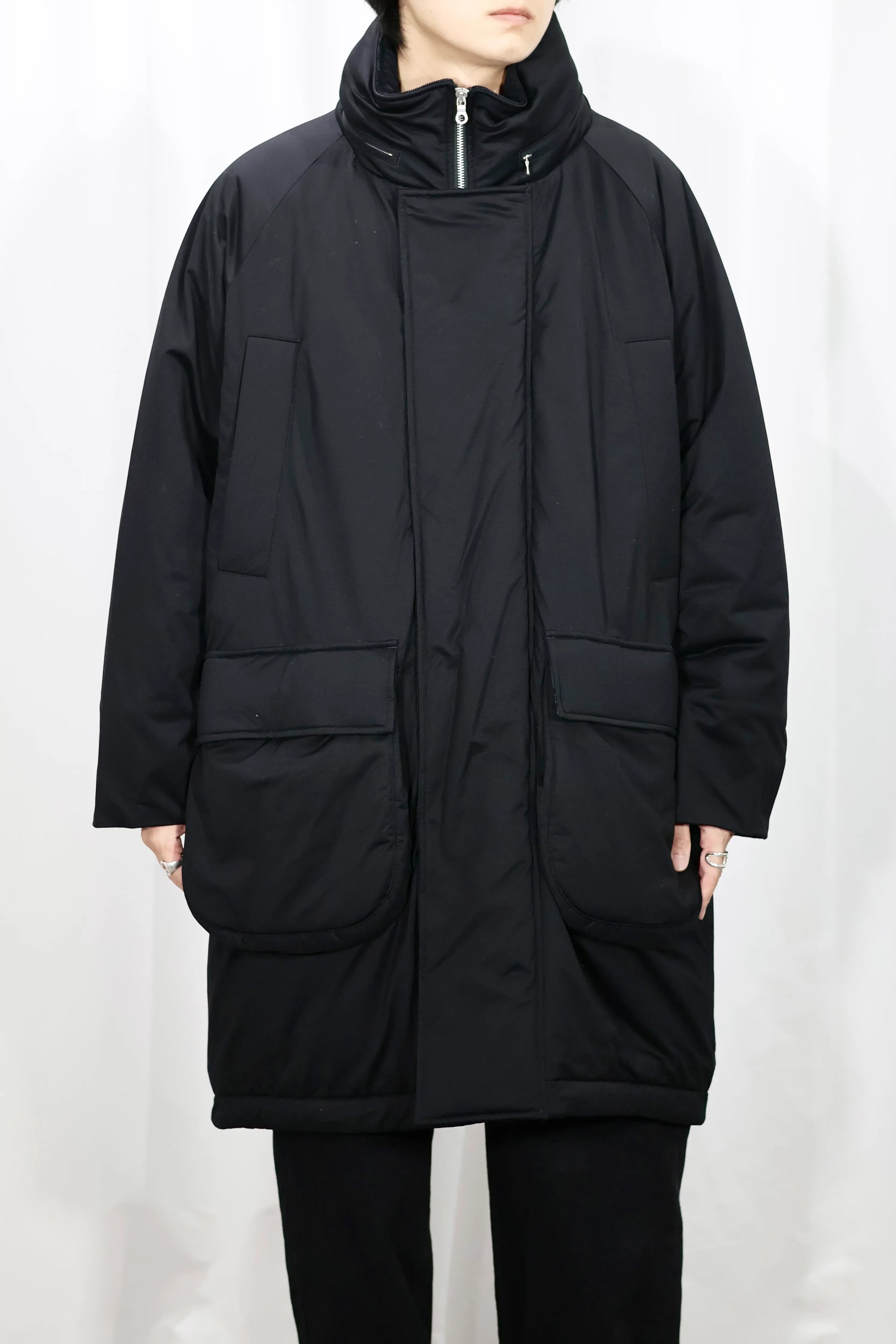 KANEMASA PHIL. - 46G Padded Long Blouson - BLACK – un KANEMASA PHIL. - 46G Padded Long Blouson - BLACK – un