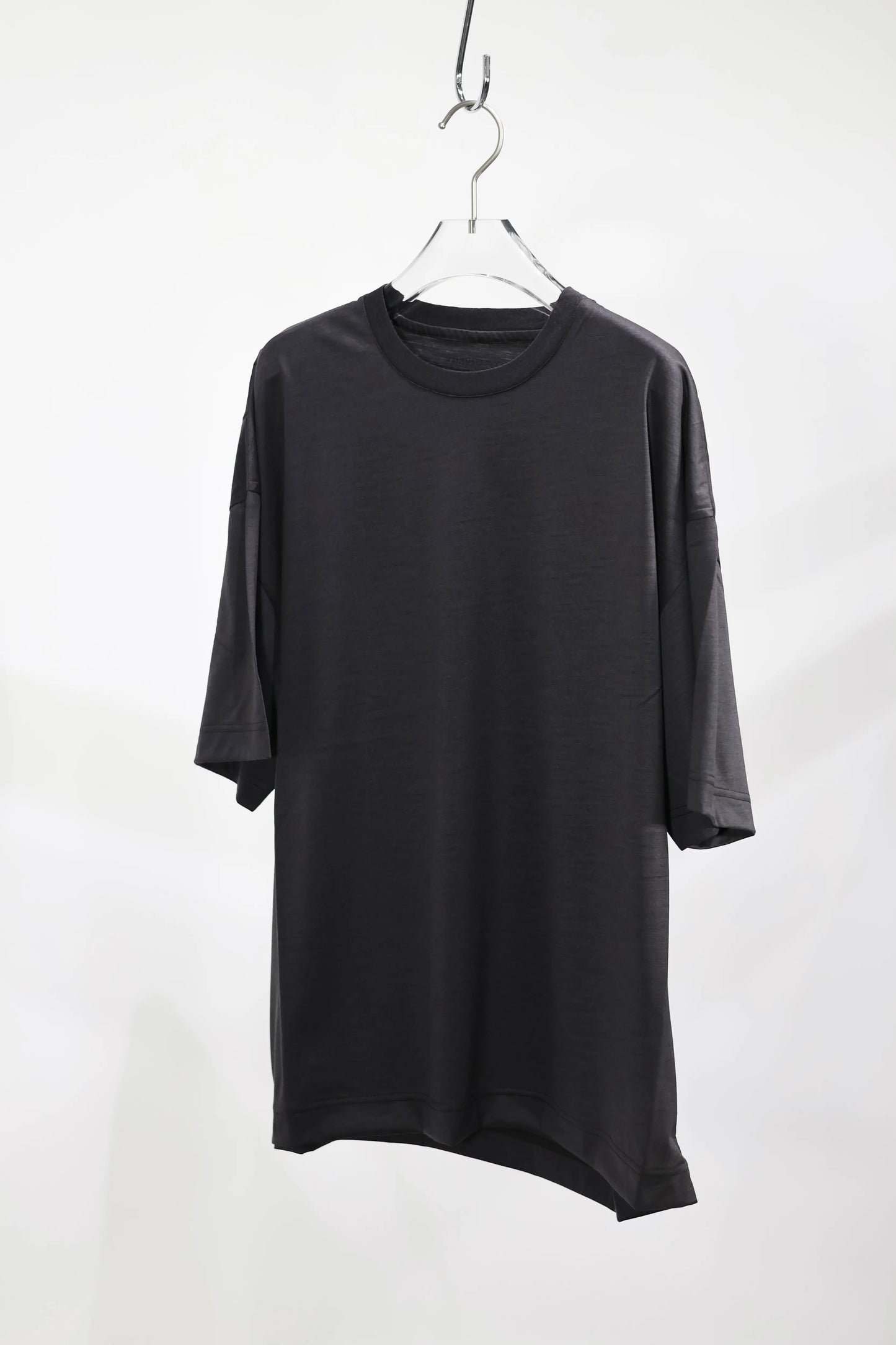 KANEMASA PHIL. - 32G Wool SS Tee - CHARCOAL