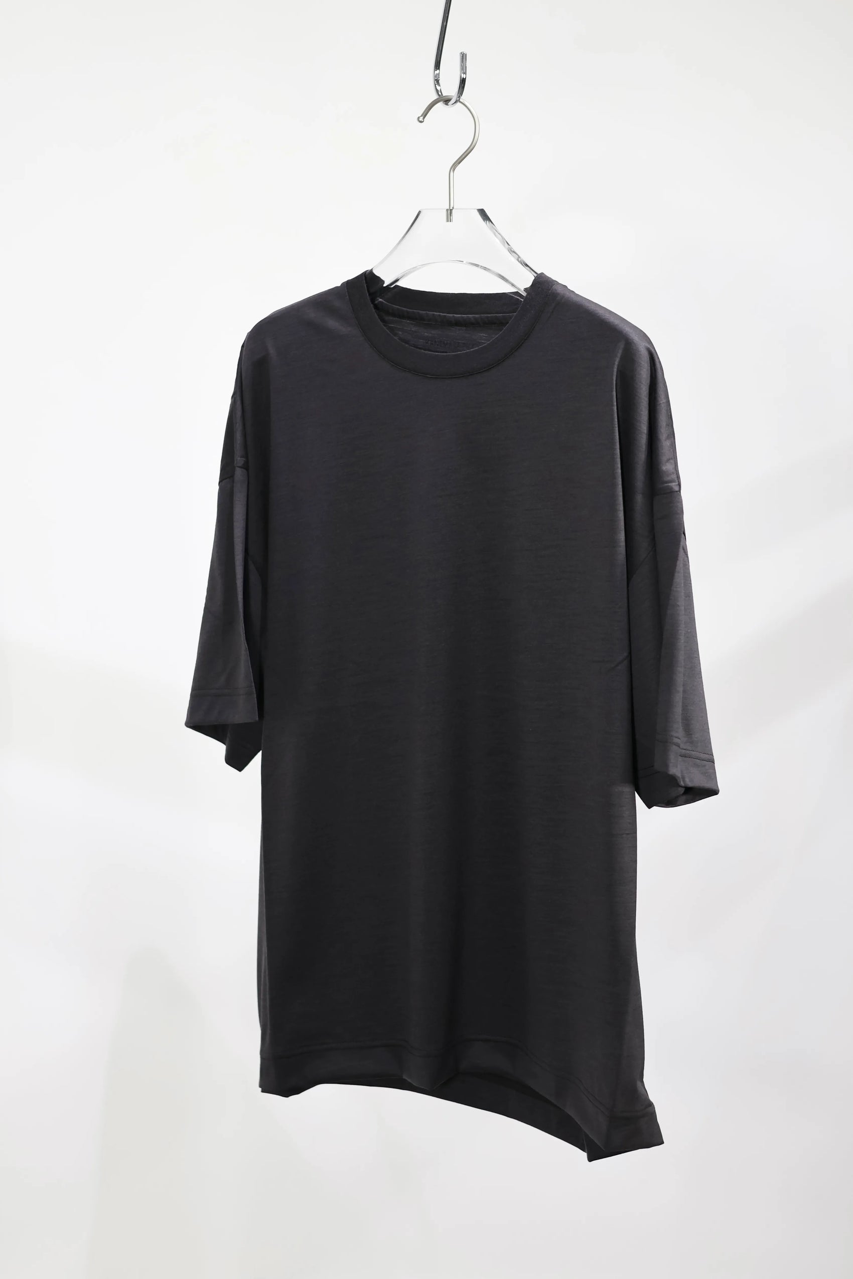 KANEMASA PHIL. - 32G Wool SS Tee - CHARCOAL