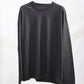 KANEMASA PHIL. - 36G Wool LS Tee - CHARCOAL