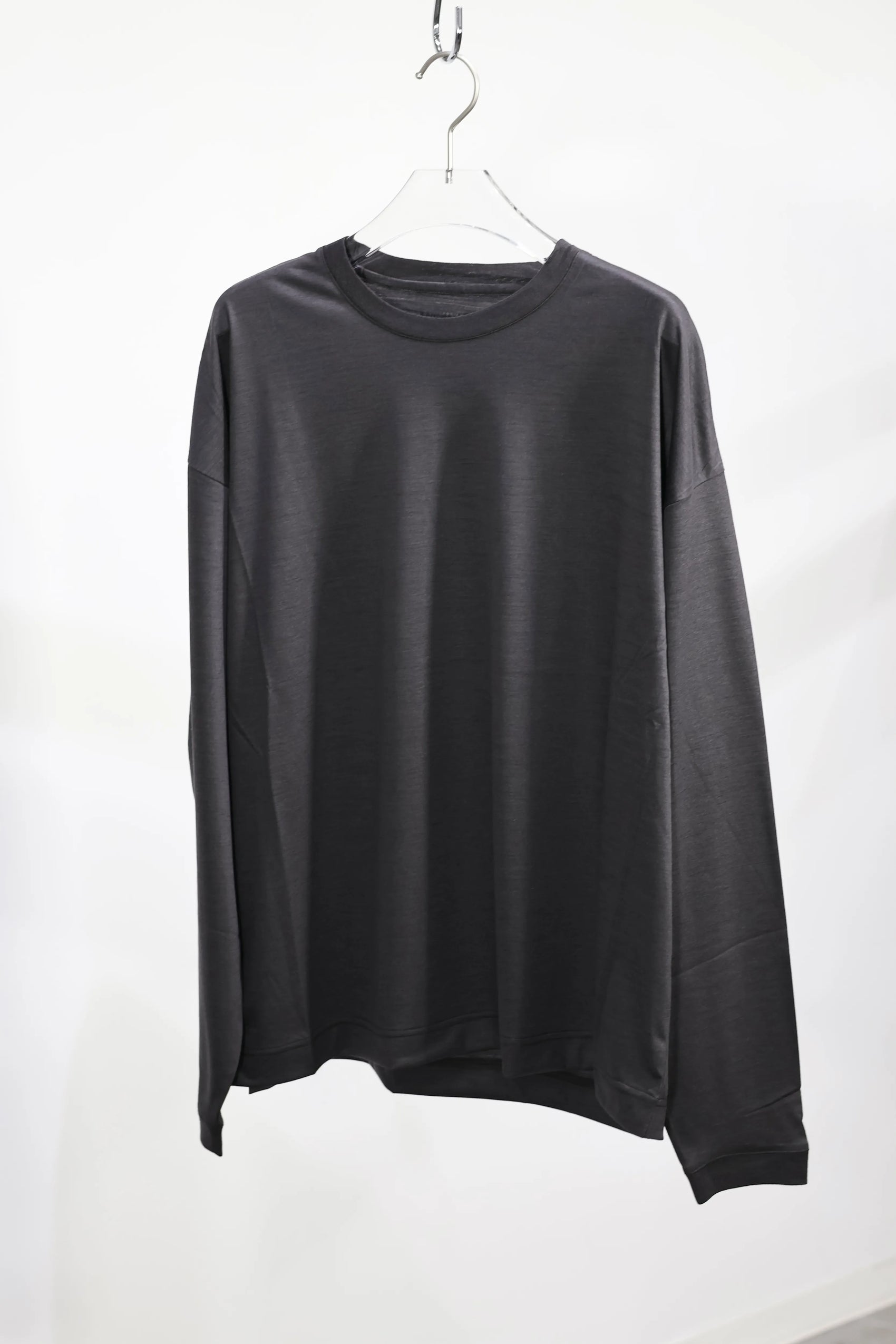 KANEMASA PHIL. - 36G Wool LS Tee - CHARCOAL