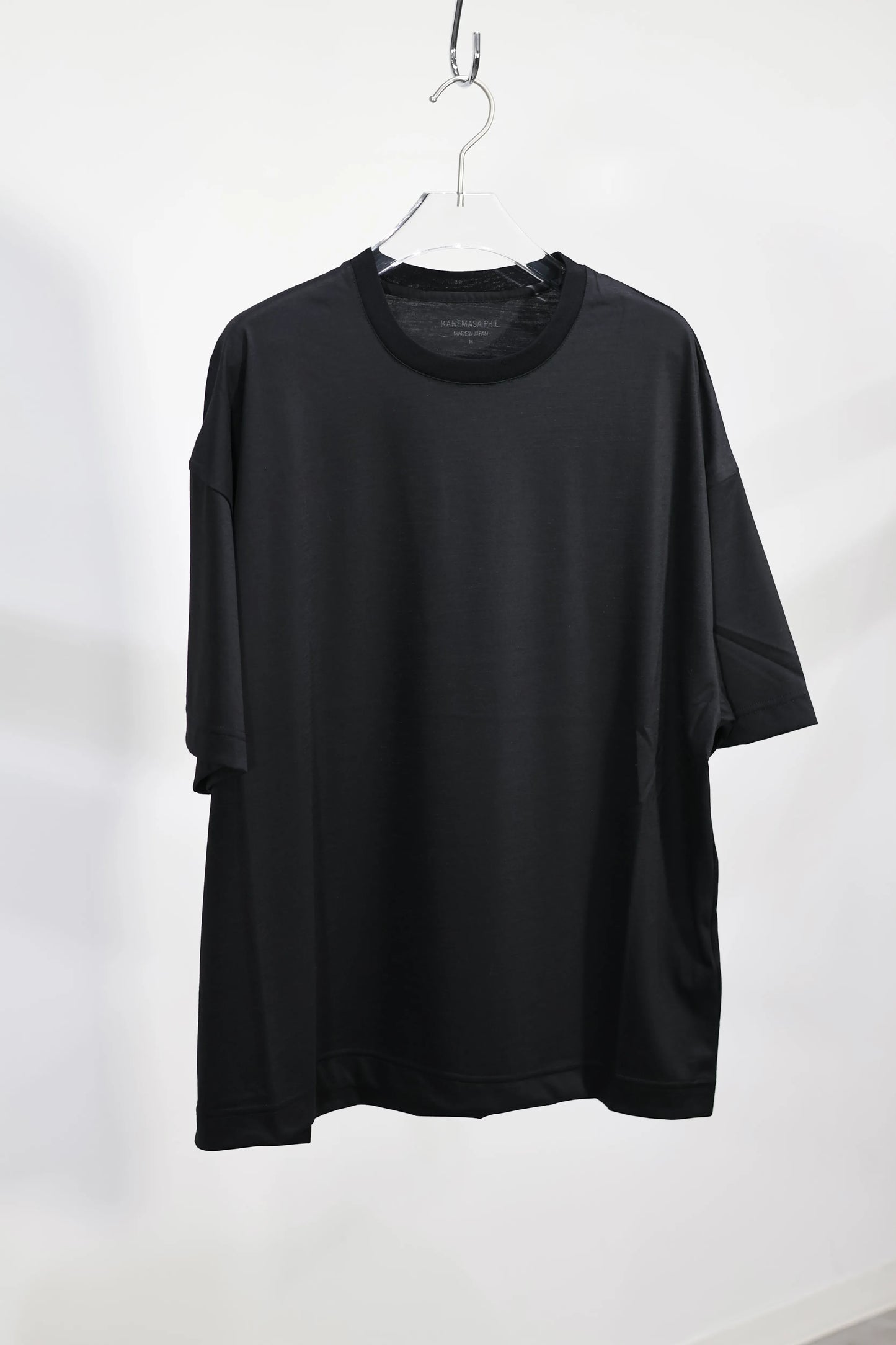 KANEMASA PHIL. - 32G Wool SS Tee - BLACK