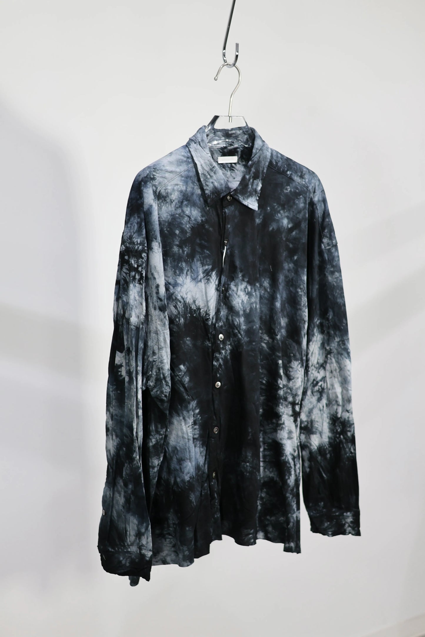 KANEMASA PHIL. - 46G Tie Dye Artisan Shirt - BLACK CHARCOAL DYE
