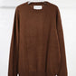 house of naked - INNER MONGORIAN CASHMERE CREWNECK PULLOVER I - OLIVE BROWN