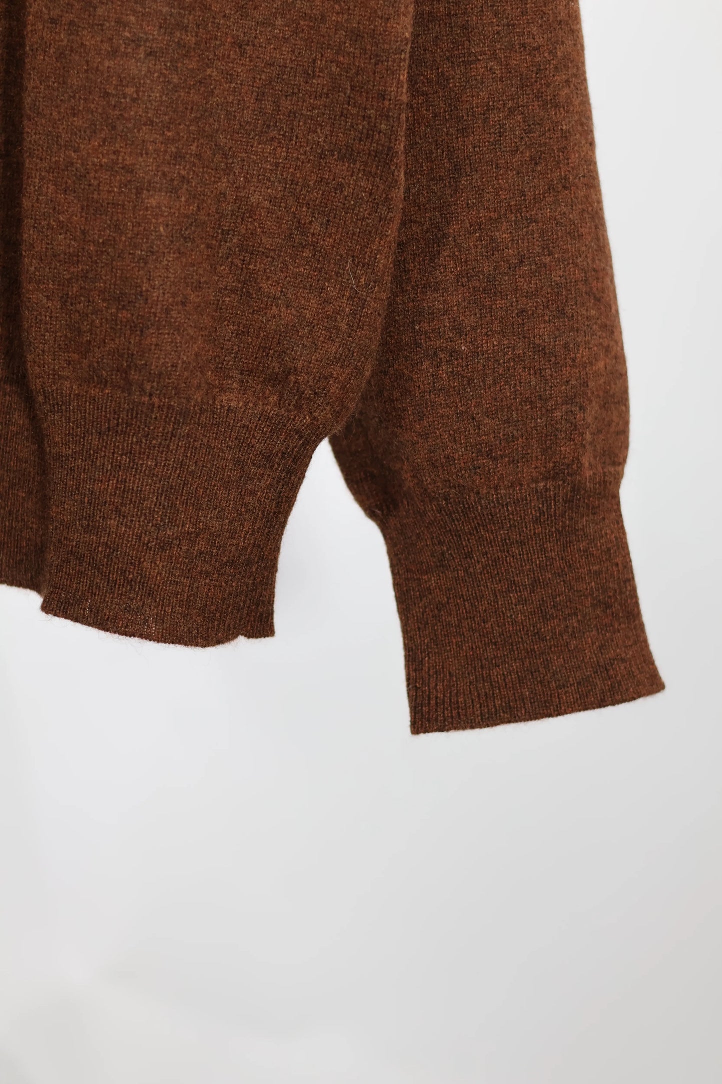 house of naked - INNER MONGORIAN CASHMERE CREWNECK PULLOVER I - OLIVE BROWN