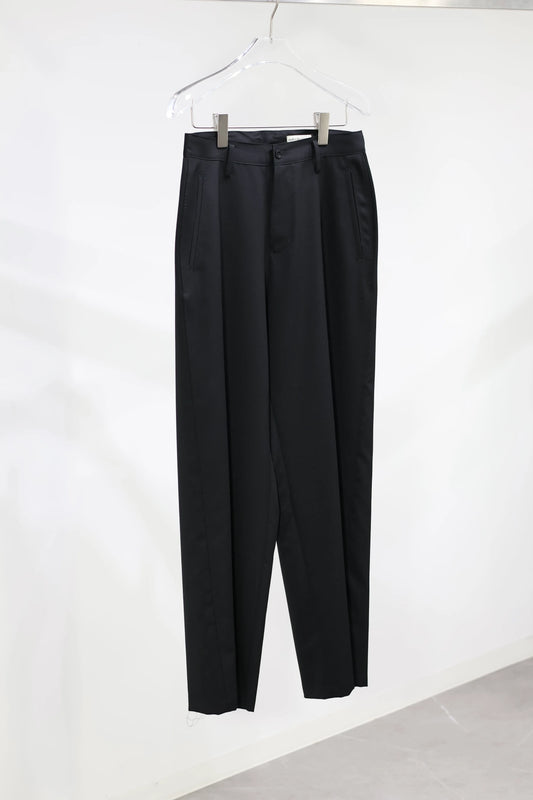 nakedgauge - WOOL GABARDINE ASHLEY SLACKS - BLACK
