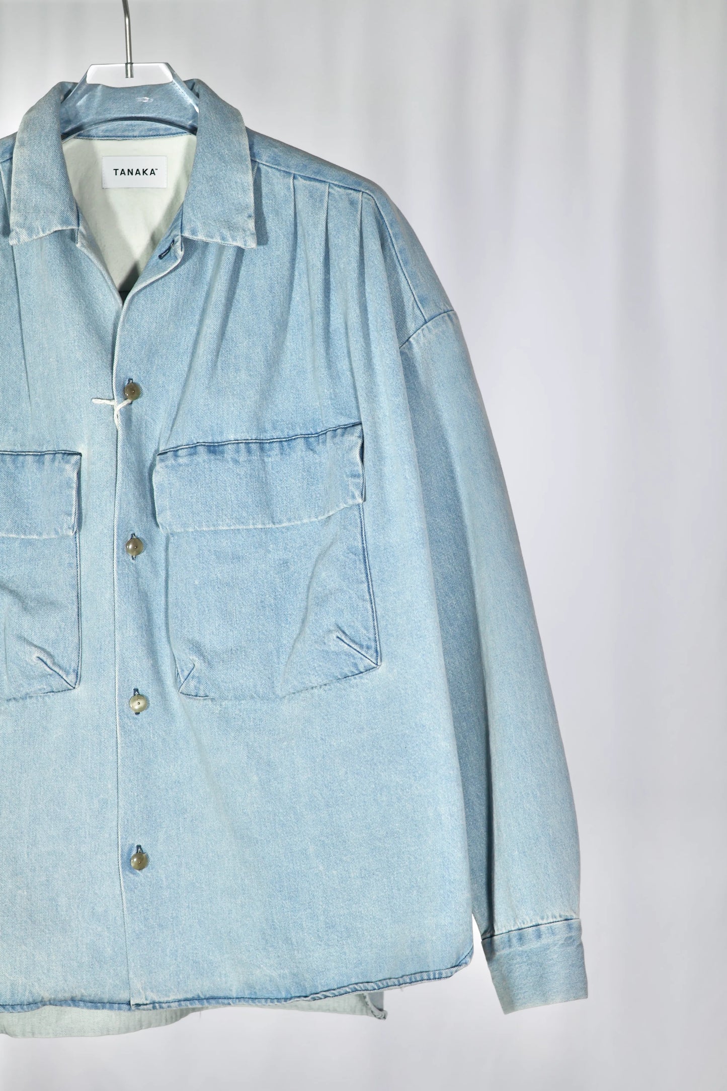 TANAKA - OVERSHIRT - ASH BLUE