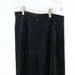 nakedgauge - WOOL GABARDINE 3PLEAT WIDE SLACKS - BLACK