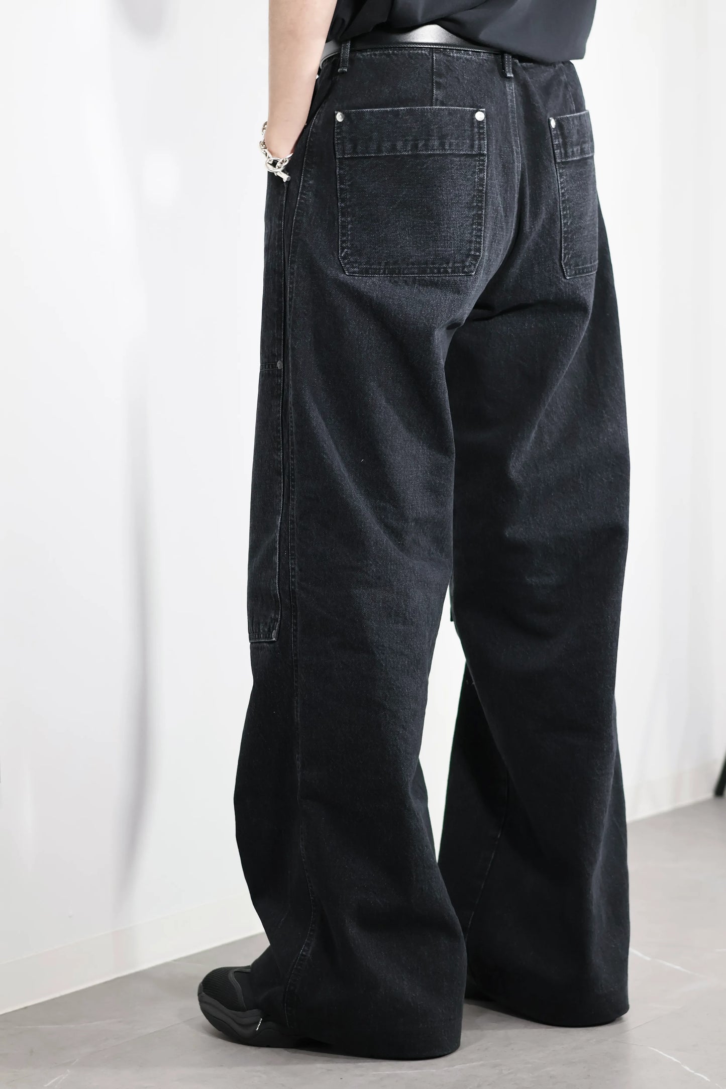 TANAKA - WORK JEAN TROUSERS - BLACK