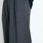 nakedgauge - WOOL GABARDINE 3PLEAT WIDE SLACKS - CHARCOAL GRAY