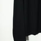 08sircus - Wool jersey henley neck top - BLACK
