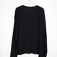 08sircus - Wool jersey henley neck top - BLACK
