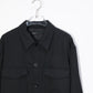 08sircus - Dobby cloth cpo shirt - BLACK