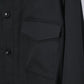 08sircus - Dobby cloth cpo shirt - BLACK
