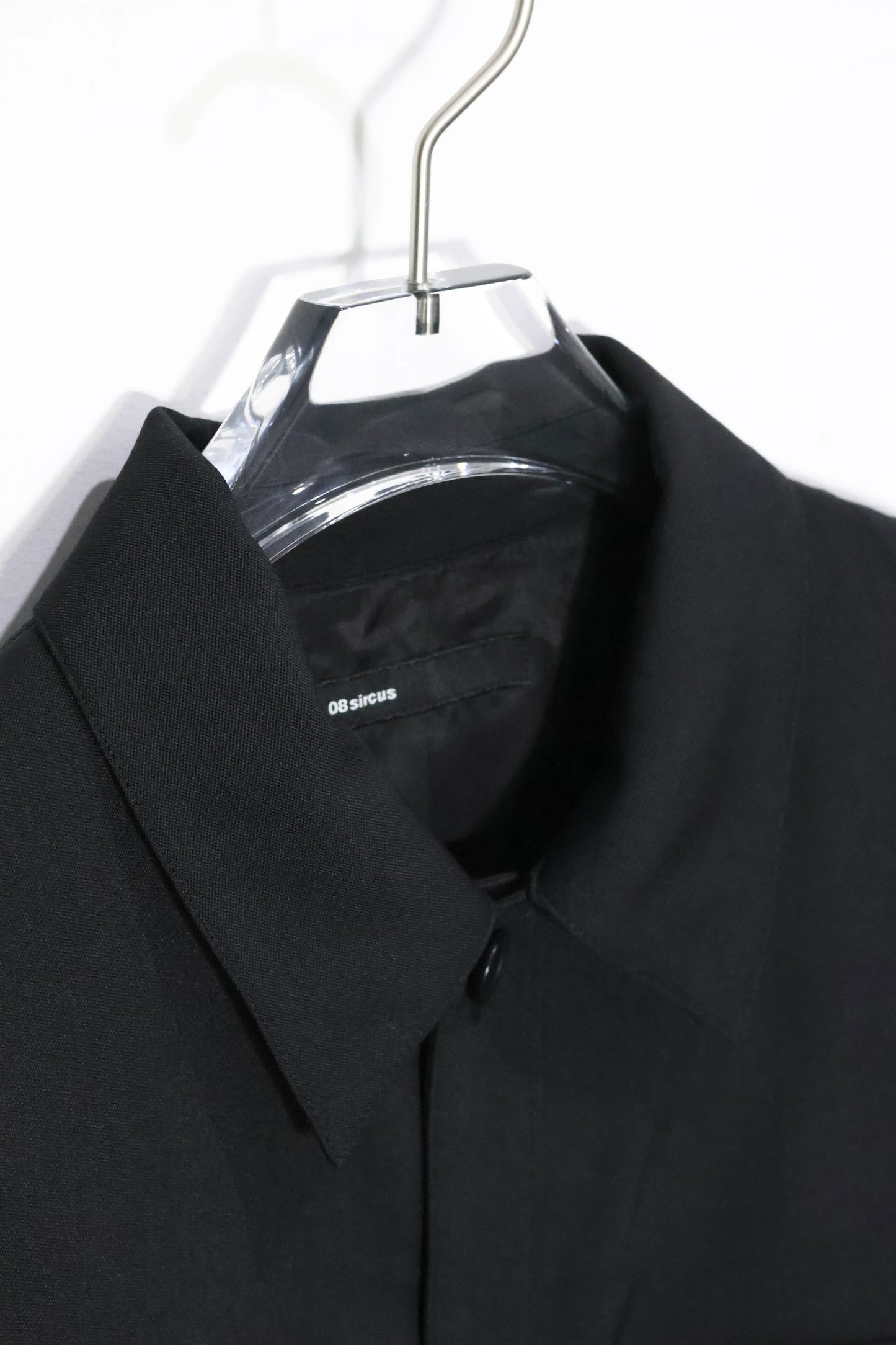 08sircus - Dobby cloth cpo shirt - BLACK