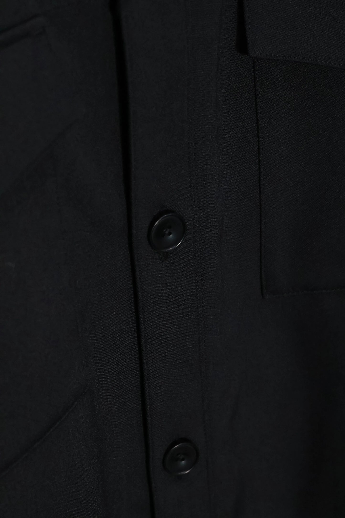 08sircus - Dobby cloth cpo shirt - BLACK