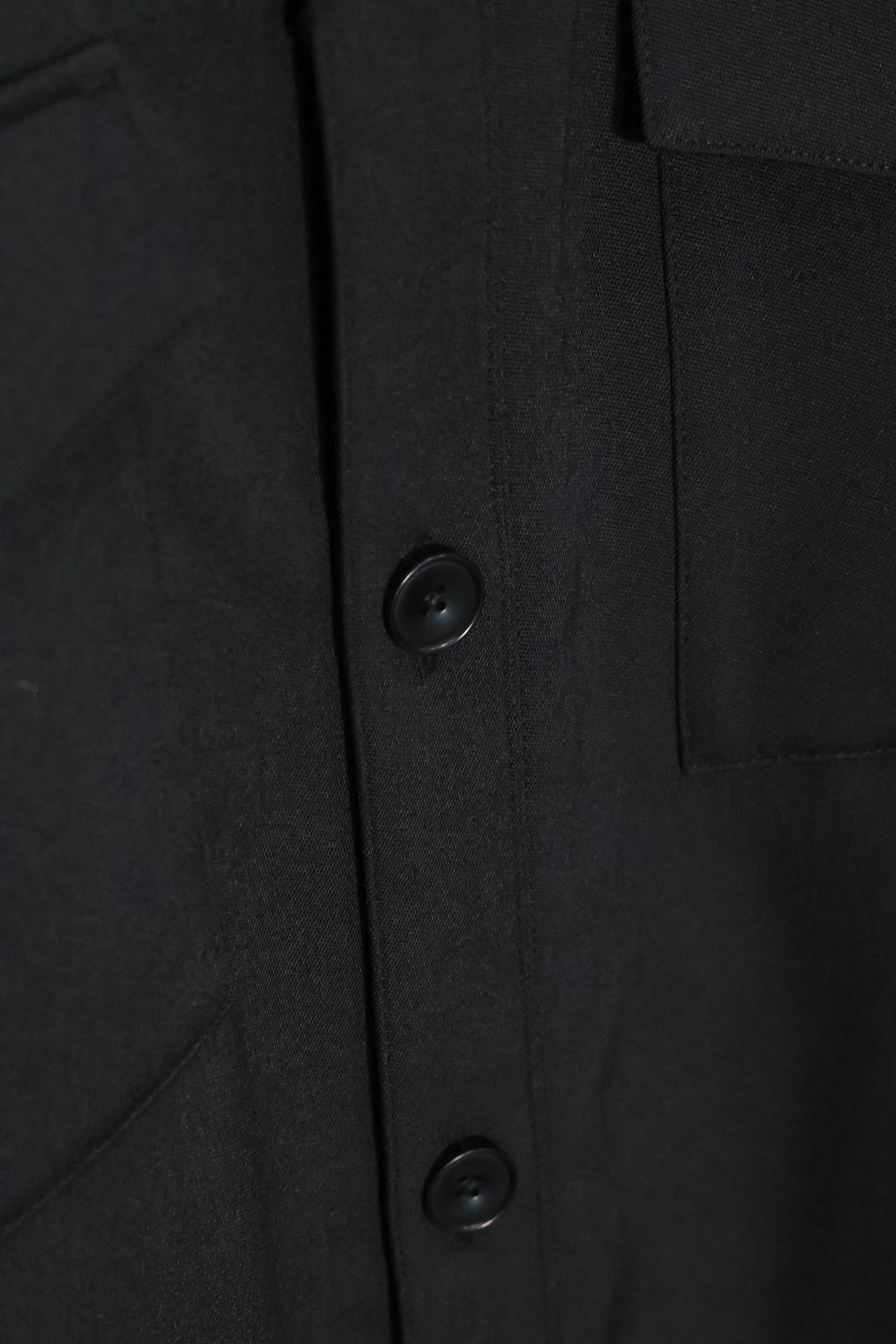 08sircus - Dobby cloth cpo shirt - BLACK