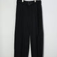 08sircus - Dobby cloth 2tuck belted wide pants - BLACK