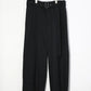 08sircus - Dobby cloth 2tuck belted wide pants - BLACK